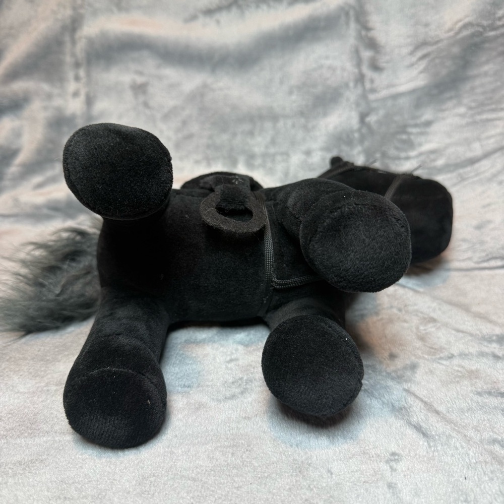 Texas Tech Red Raiders Black Plush Horse with Embroidered Logo - Picture 5 of 5